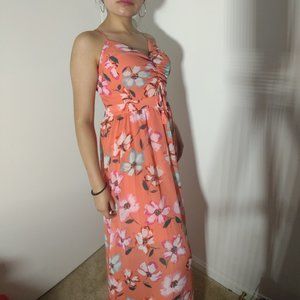 Salmon color- Long Dress